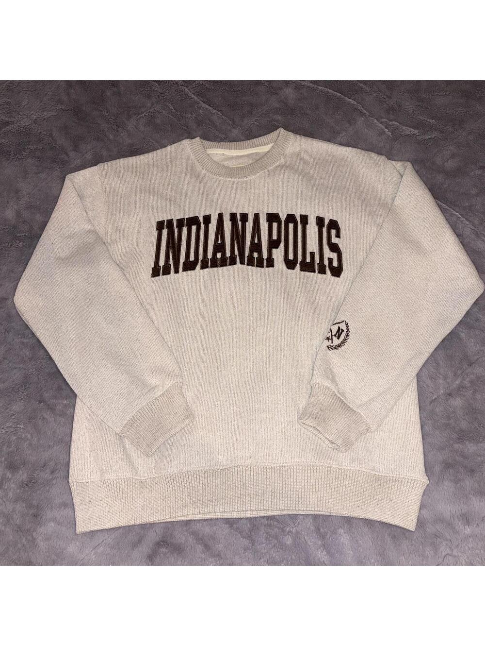New York Popular Indianapolis Soft Crewneck Sweatshirt Medium NWT Oatmeal